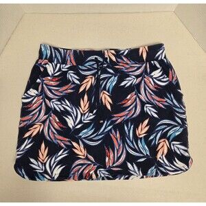 Croft & Barrow Skort Medium Short Floral Pull On Y2K Shorts Pockets Golf Tennis